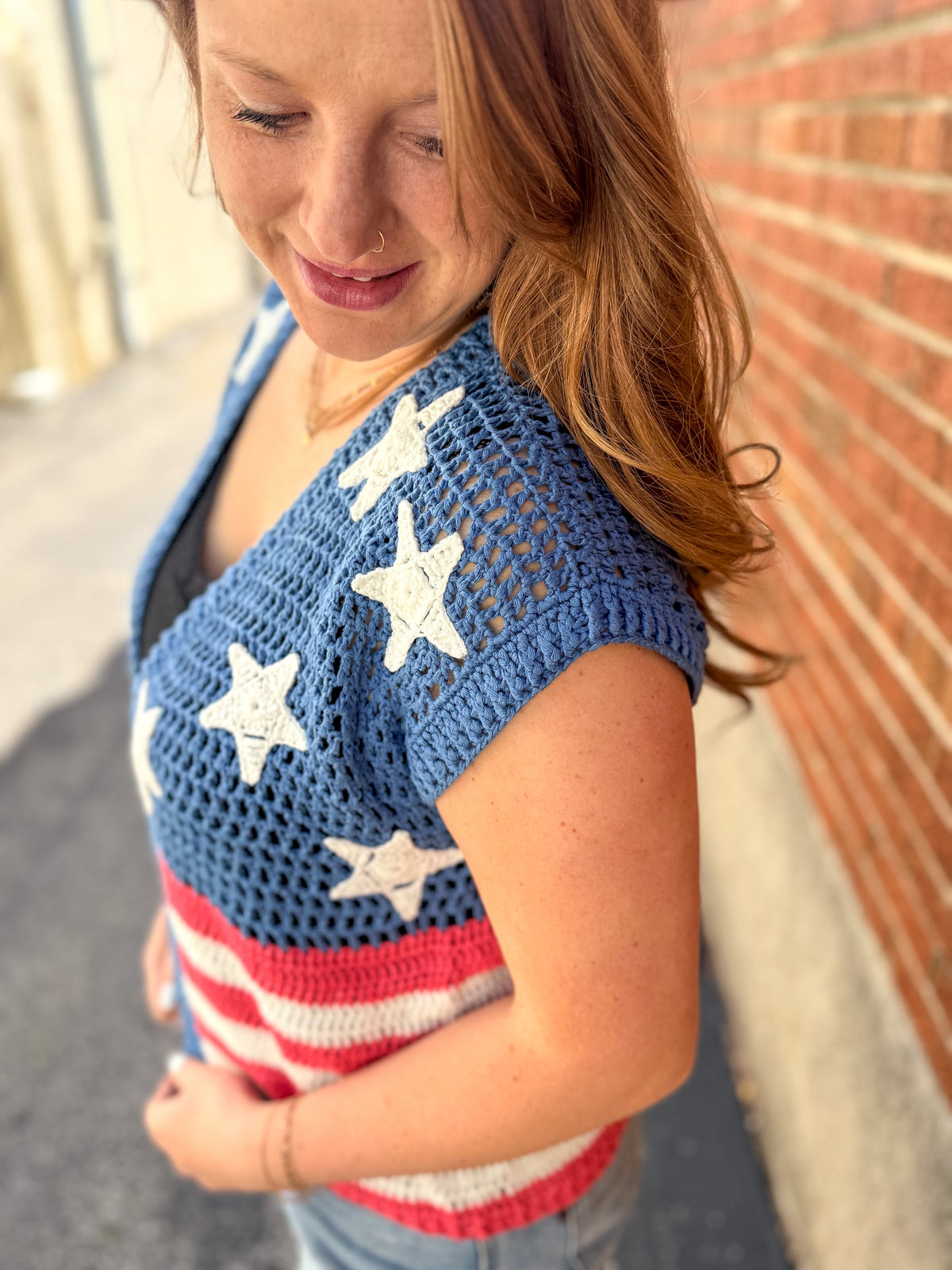 Stars & Stripes Knit Vest