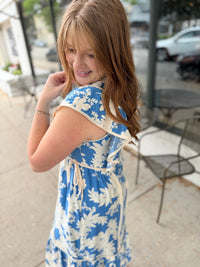 Skies are Blue Floral Dress