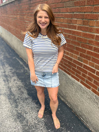 Downtown Denim Skort