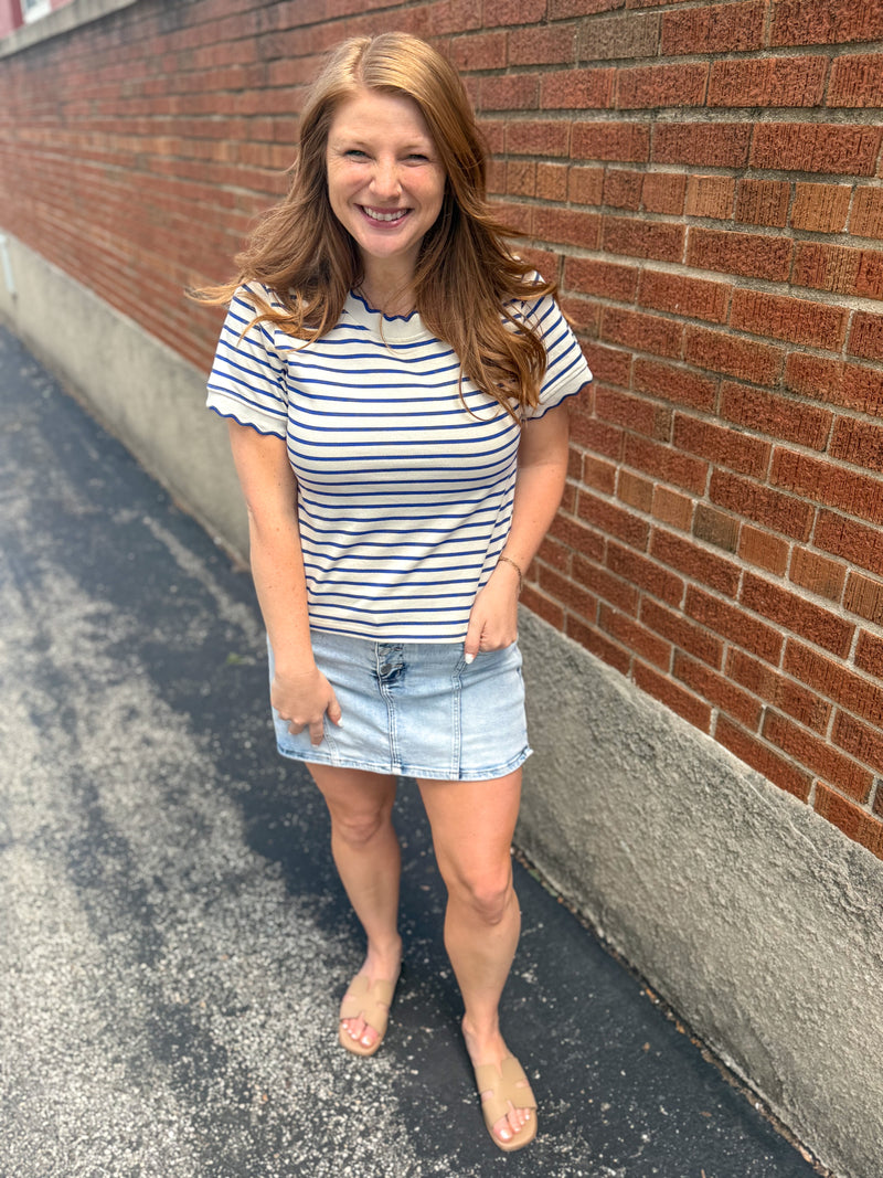 Downtown Denim Skort