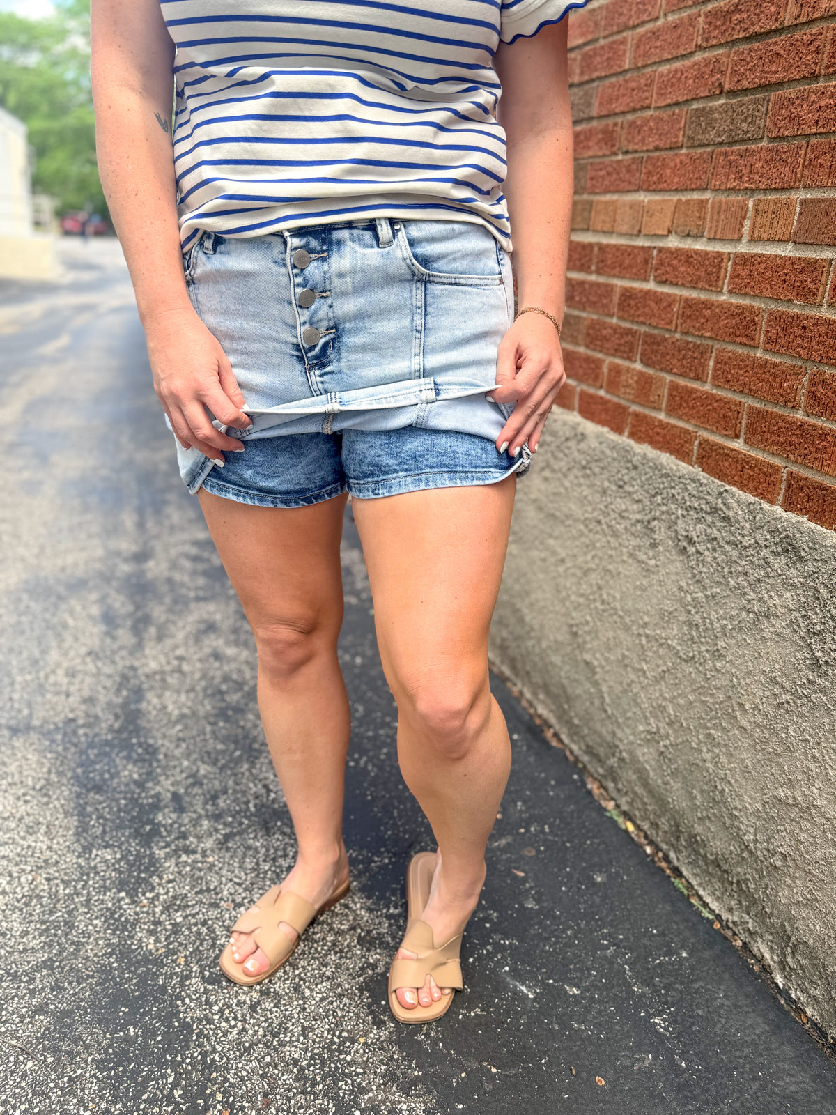 Downtown Denim Skort