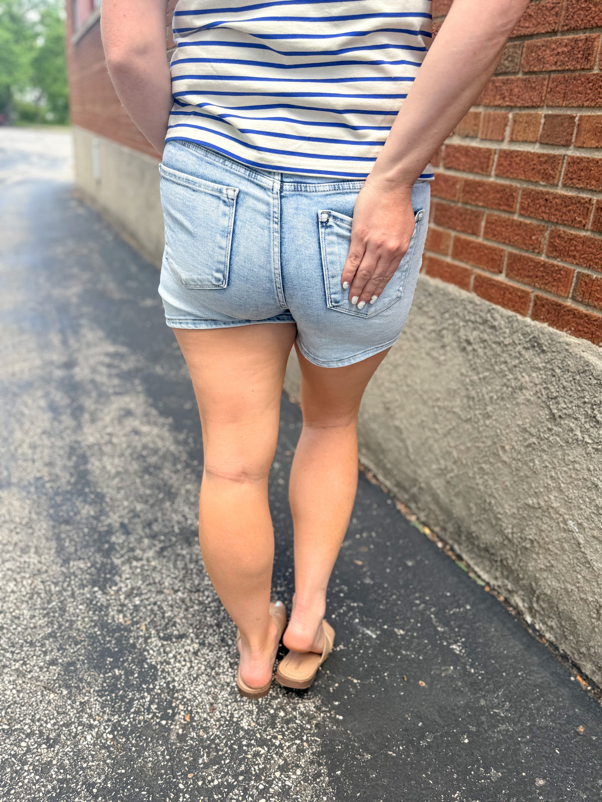 Downtown Denim Skort