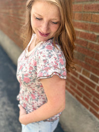 Vintage Rose Knit Top