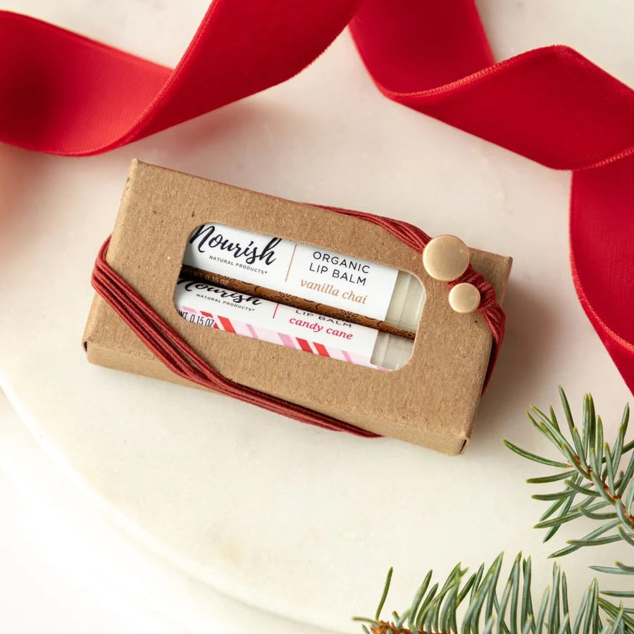 Lip Balm Duo - Candy Cane & Vanilla Chai