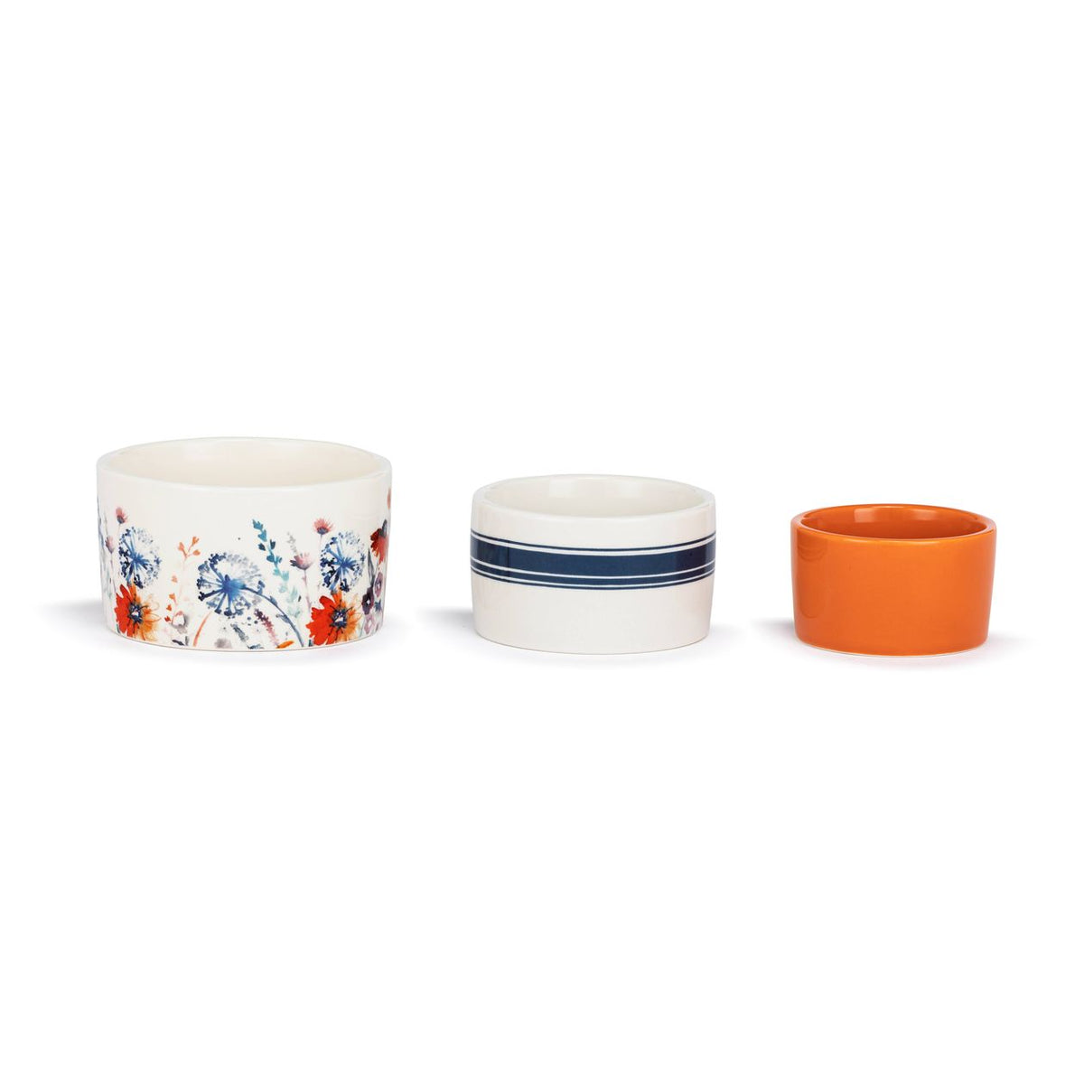 Nesting Prep Bowls Wildflowers - Set of 3