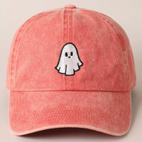 Rust Ghost Embroidered Baseball Cap