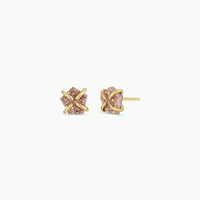 Druzy Prong - Rose Gold - Gold Earrings
