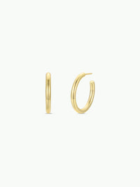 Everyday Gold Hoop Earrings - Medium