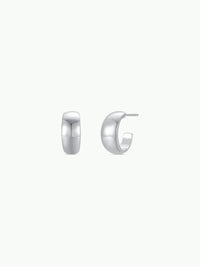 Silver Hoop - Wide - Earrings