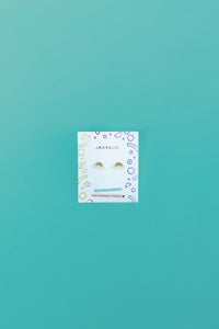Rainbow Enamel Flat Back Kids Earrings