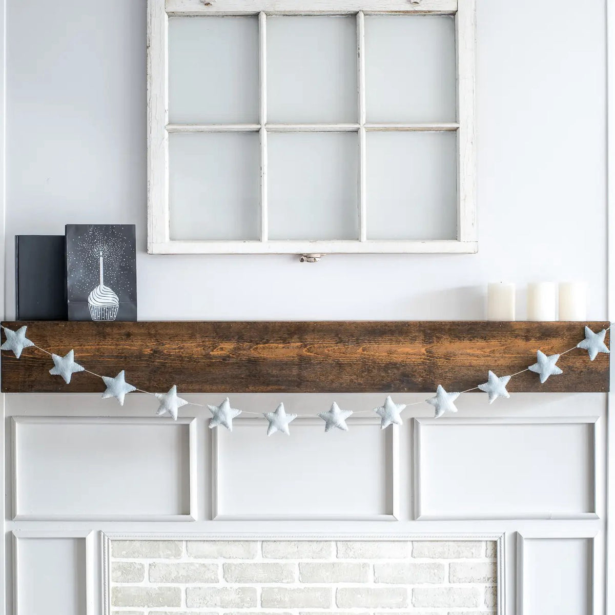 Dusty Blue Star Garland