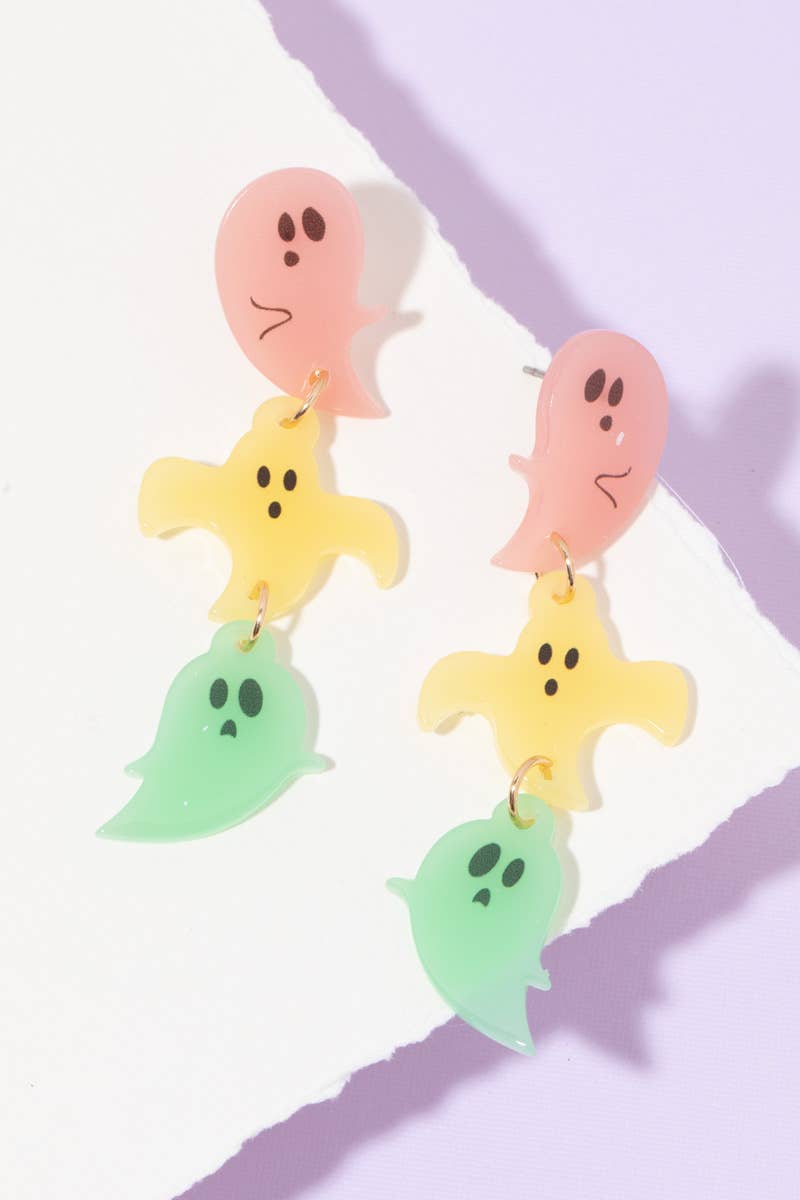 Glow in the Dark Ghost Earrings