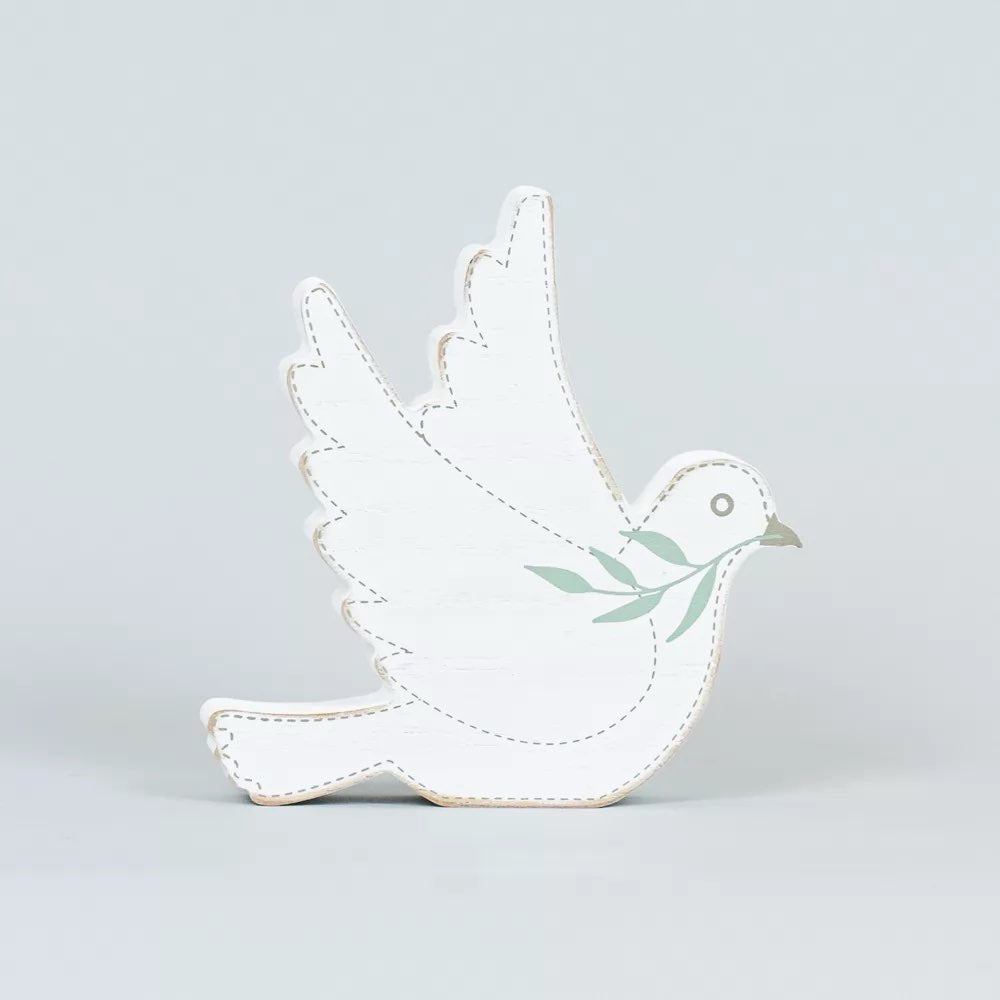 Wood Dove Shelf Decor