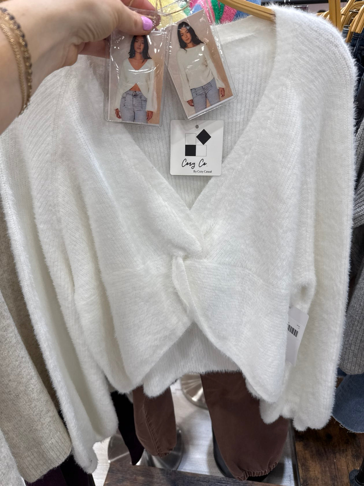 Allie Cross Sweater