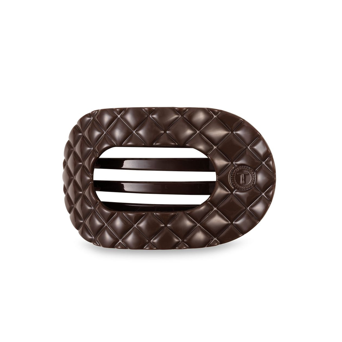 Teletie Flat Clip - Medium- Truly Taupe Quilted