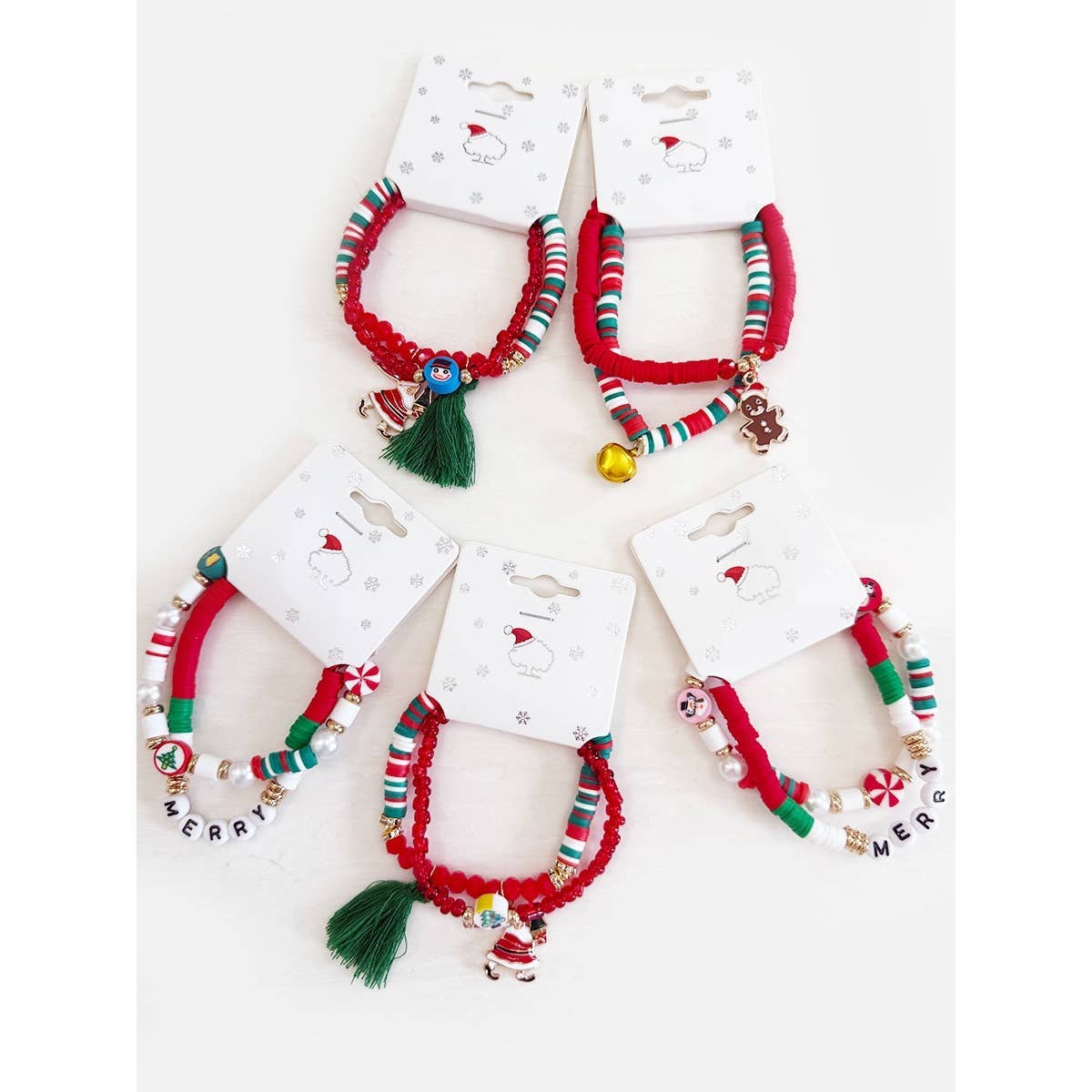 Mystery Christmas Clay Bracelets