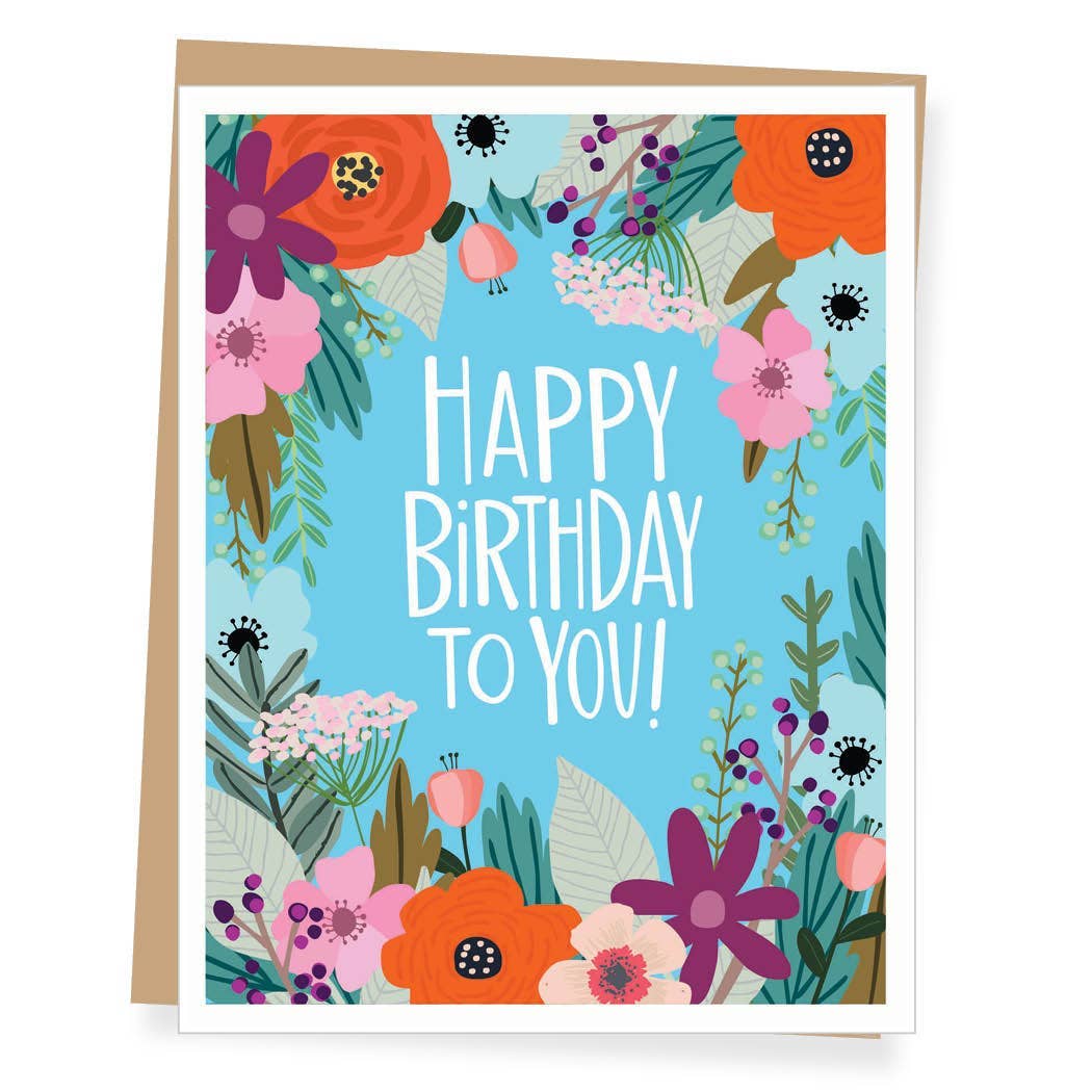 Floral Birthday Card - NC