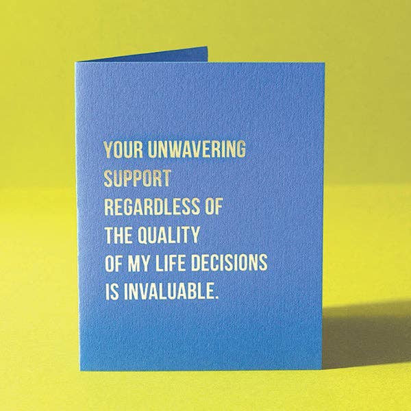 Your Unwavering Support - Greeting Card