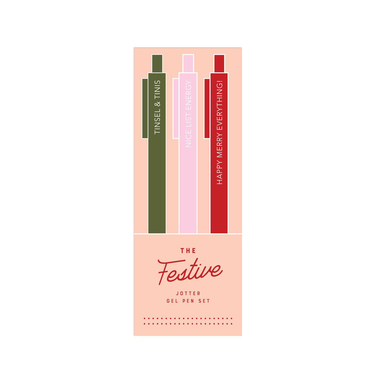 Festive Jotter Gel Pen: Set of 3