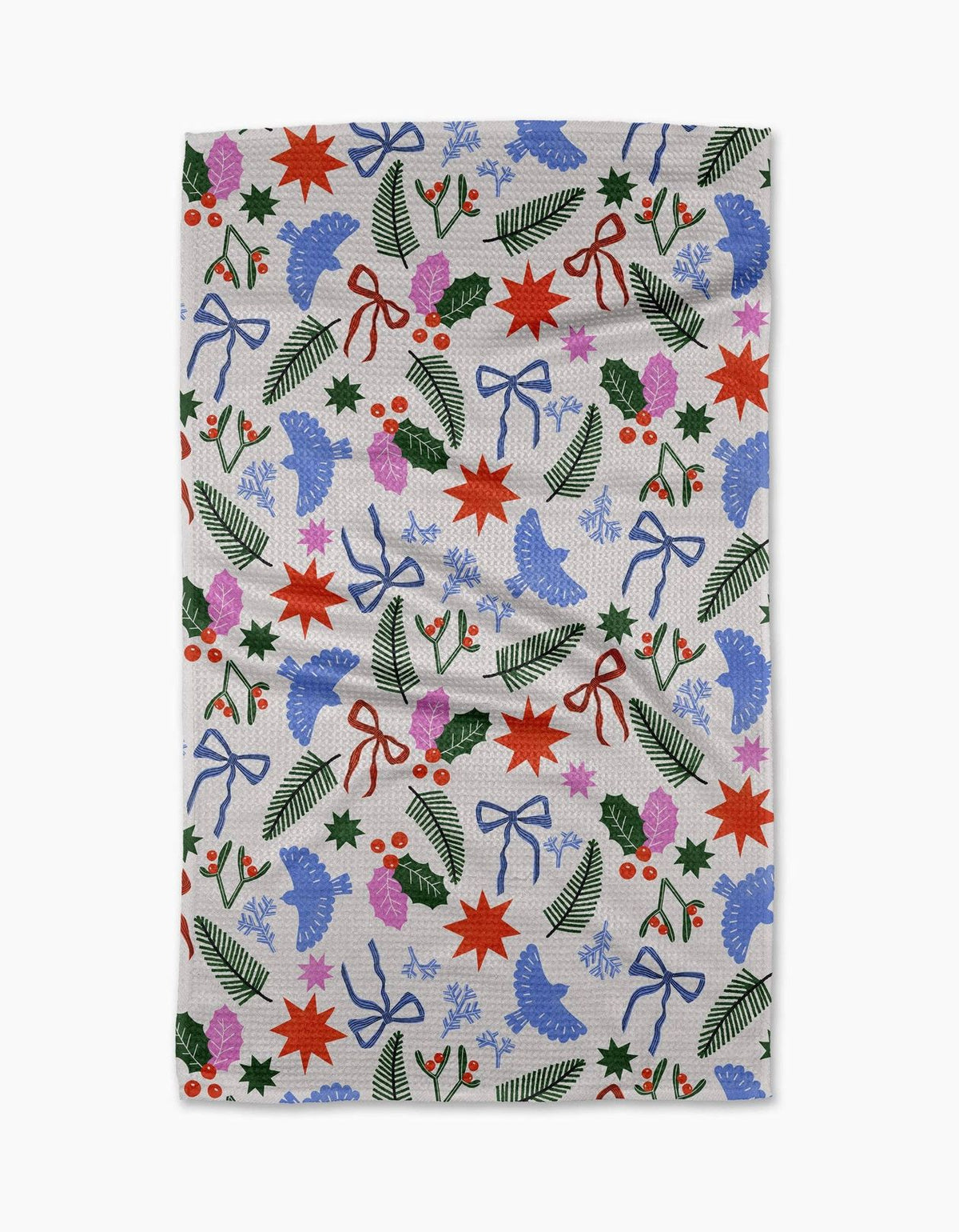 Christmas Garden Party Tea Towel