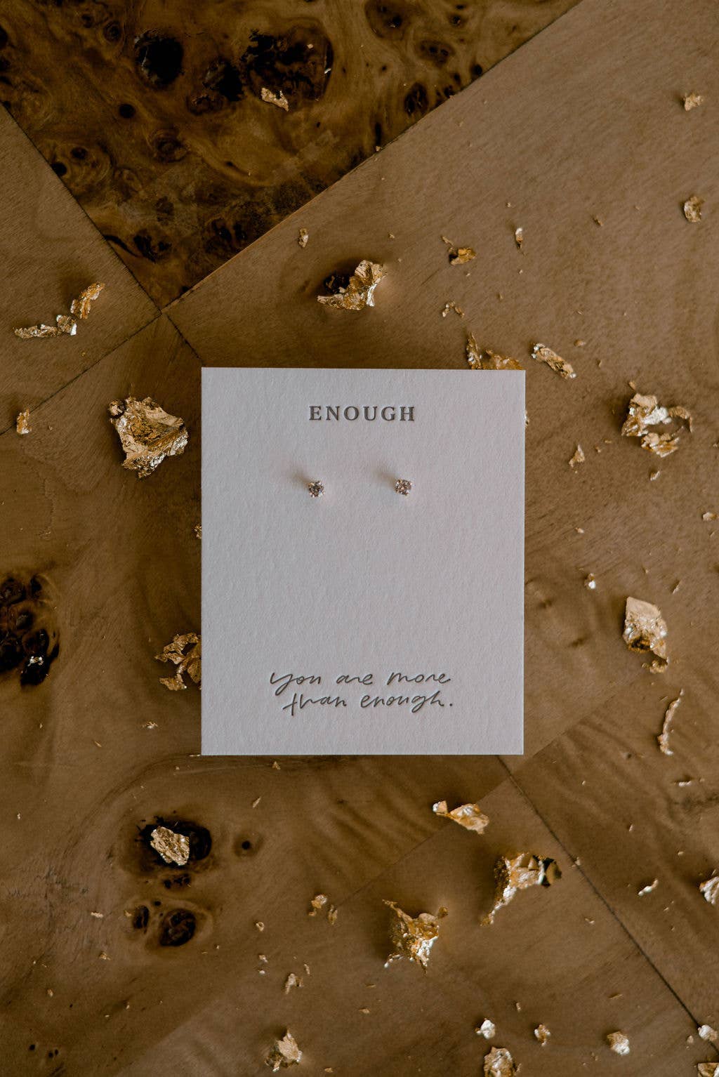 You Are Enough Earring Studs