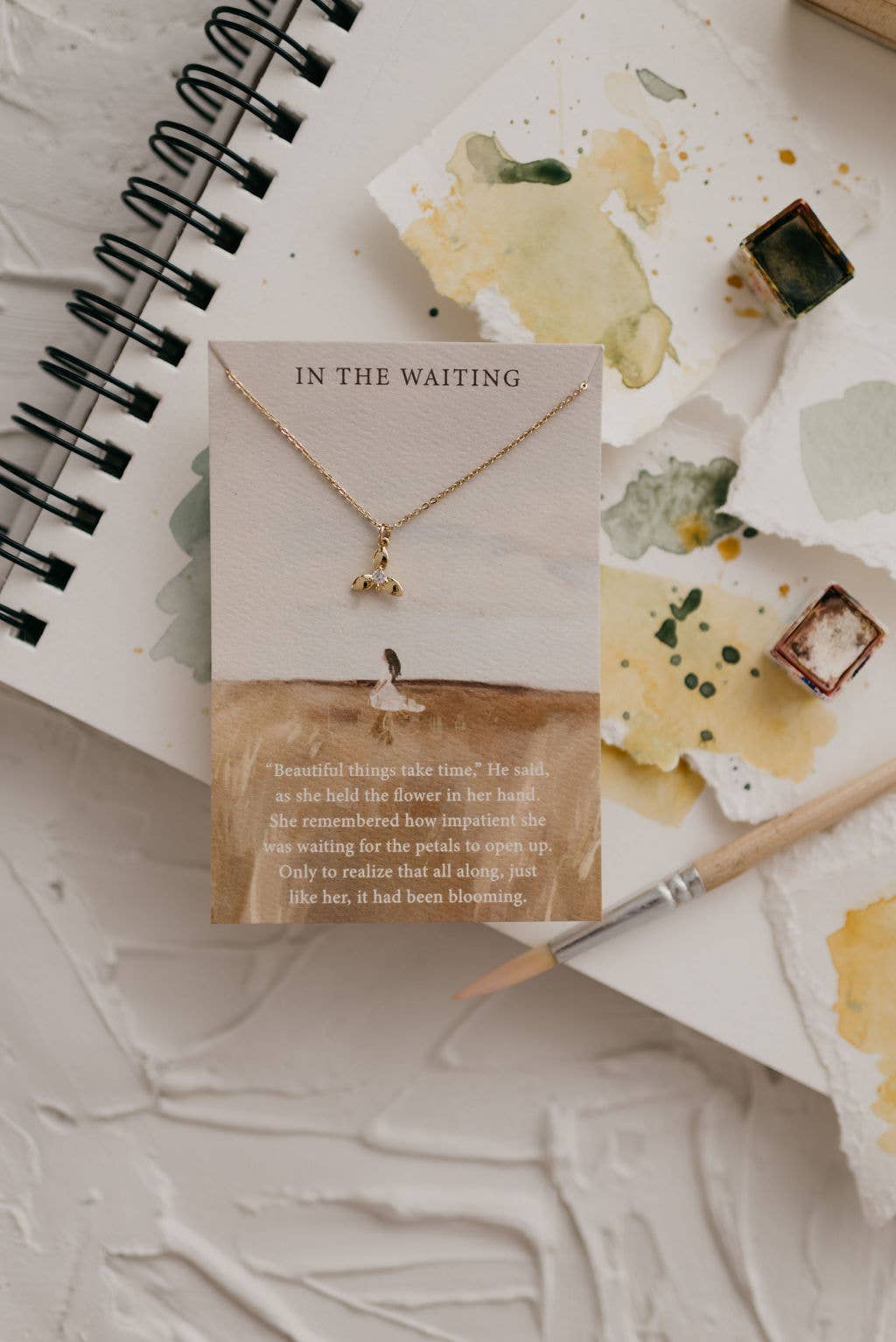 In The Waiting Gold Necklace