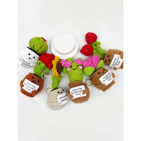 Positive Crochet Potted Succulent Keychain - Mystery Plant