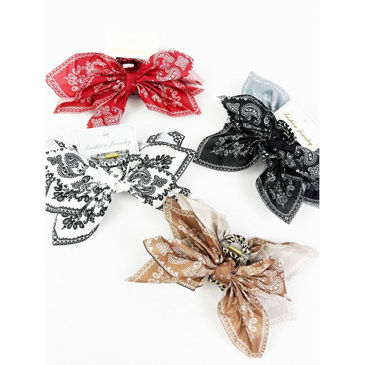 Boho Bandana Hair Clips - Mystery Color