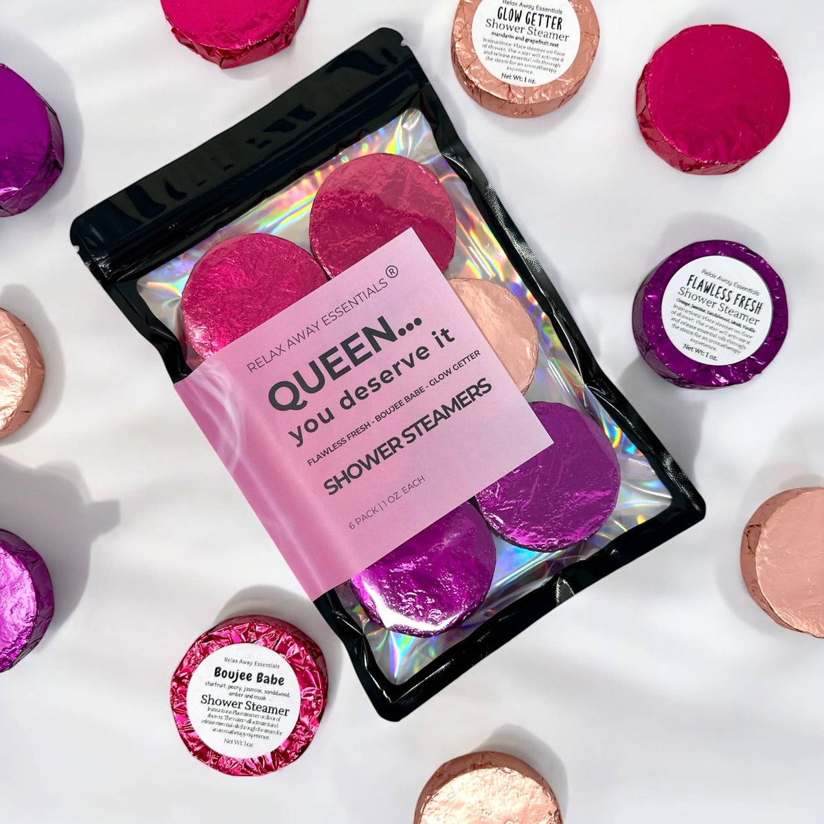 Queen... You Deserve It Shower Steamers - 6 Pack