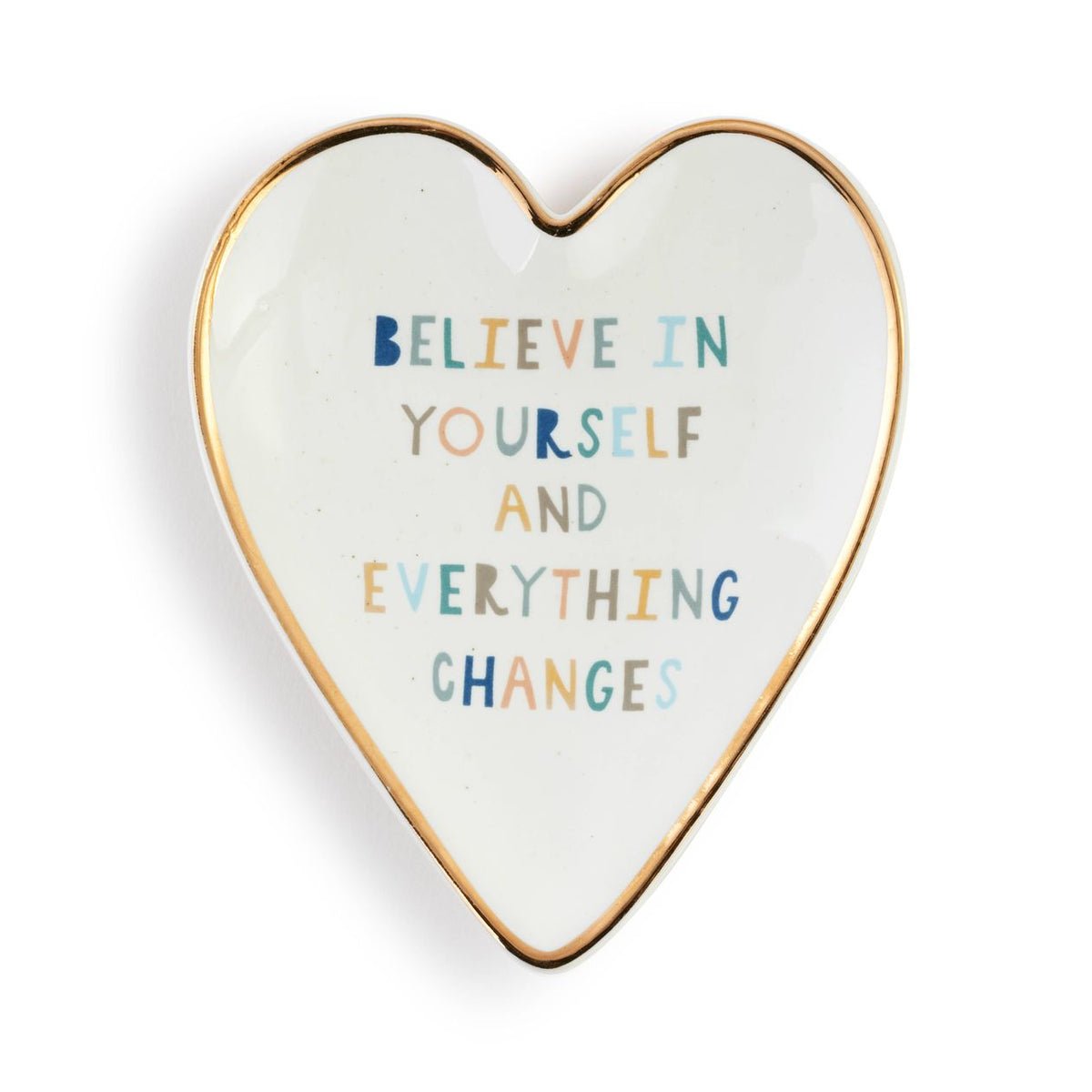 Believe in Yourself Heart Trinket Dish