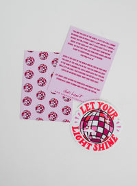 Let Your Light Shine Vinyl Sticker