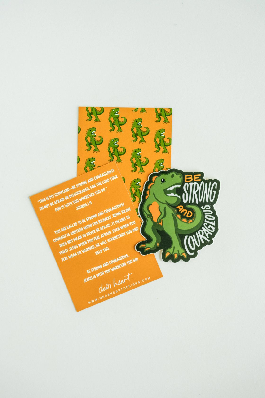 Strong + Courageous Vinyl Sticker