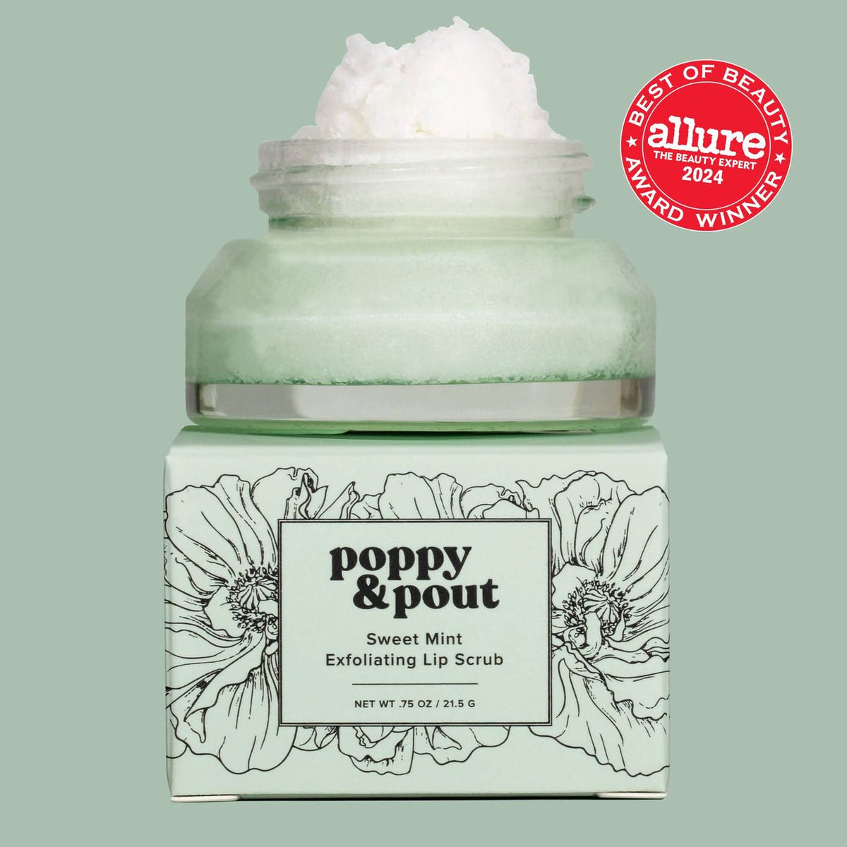 Poppy & Pout Lip Scrub - Sweet Mint