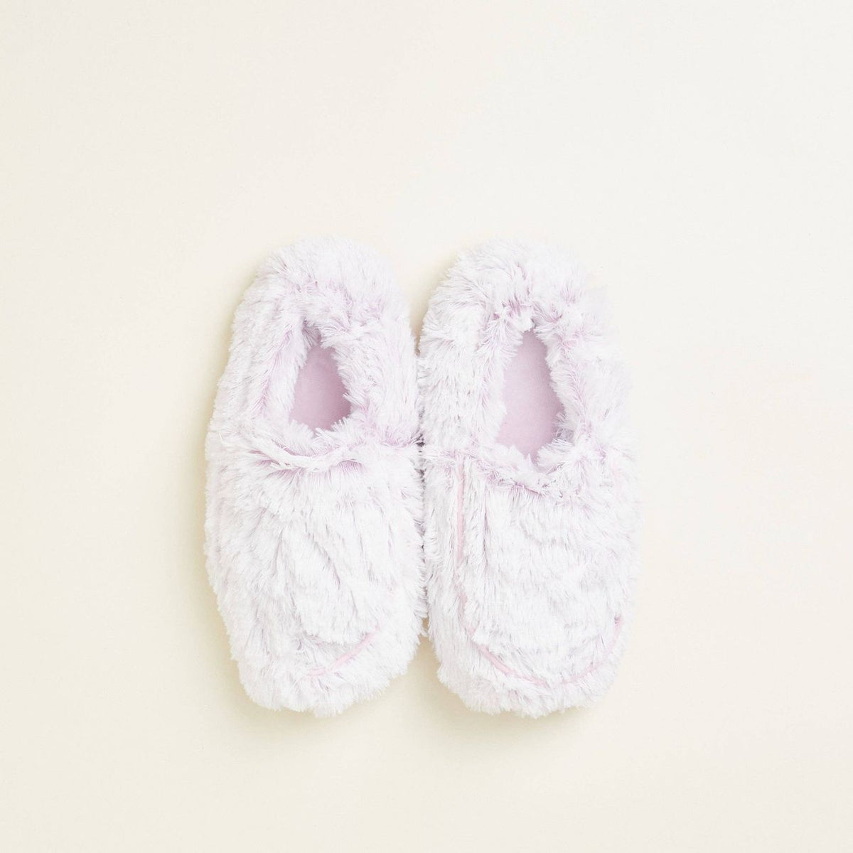 Marshmallow Lavender Warmie Slippers