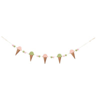 Ice Cream Wood Bead Garland