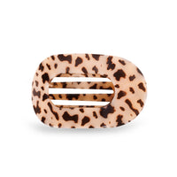 Teleties Round Flat Hair Clip | Medium | Blonde Tortoise