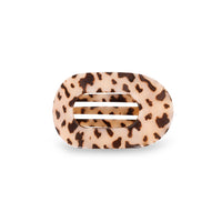 Teleties Round Flat Hair Clip | Small | Blonde Tortoise
