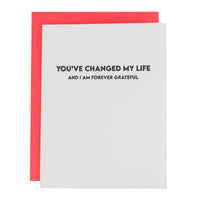 You Changed My Life - Card