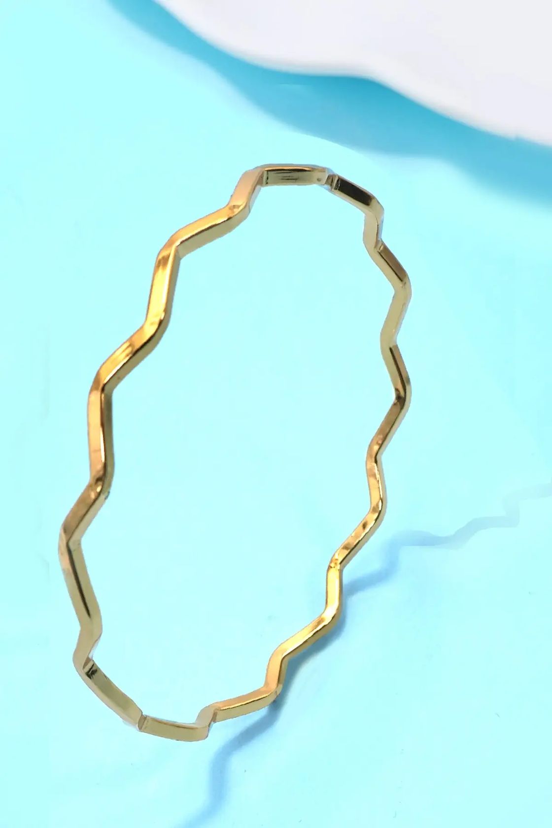 Gold Waterproof Stainless Steel Bangle