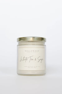 White Tea & Sage Candle (8 Oz)