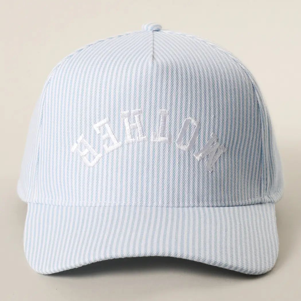 Blue Stripe Mother Upside Down Trucker Hat