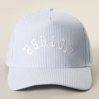 Blue Stripe Mother Upside Down Trucker Hat