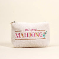 Let's Play Mahjong Teddy Pouch