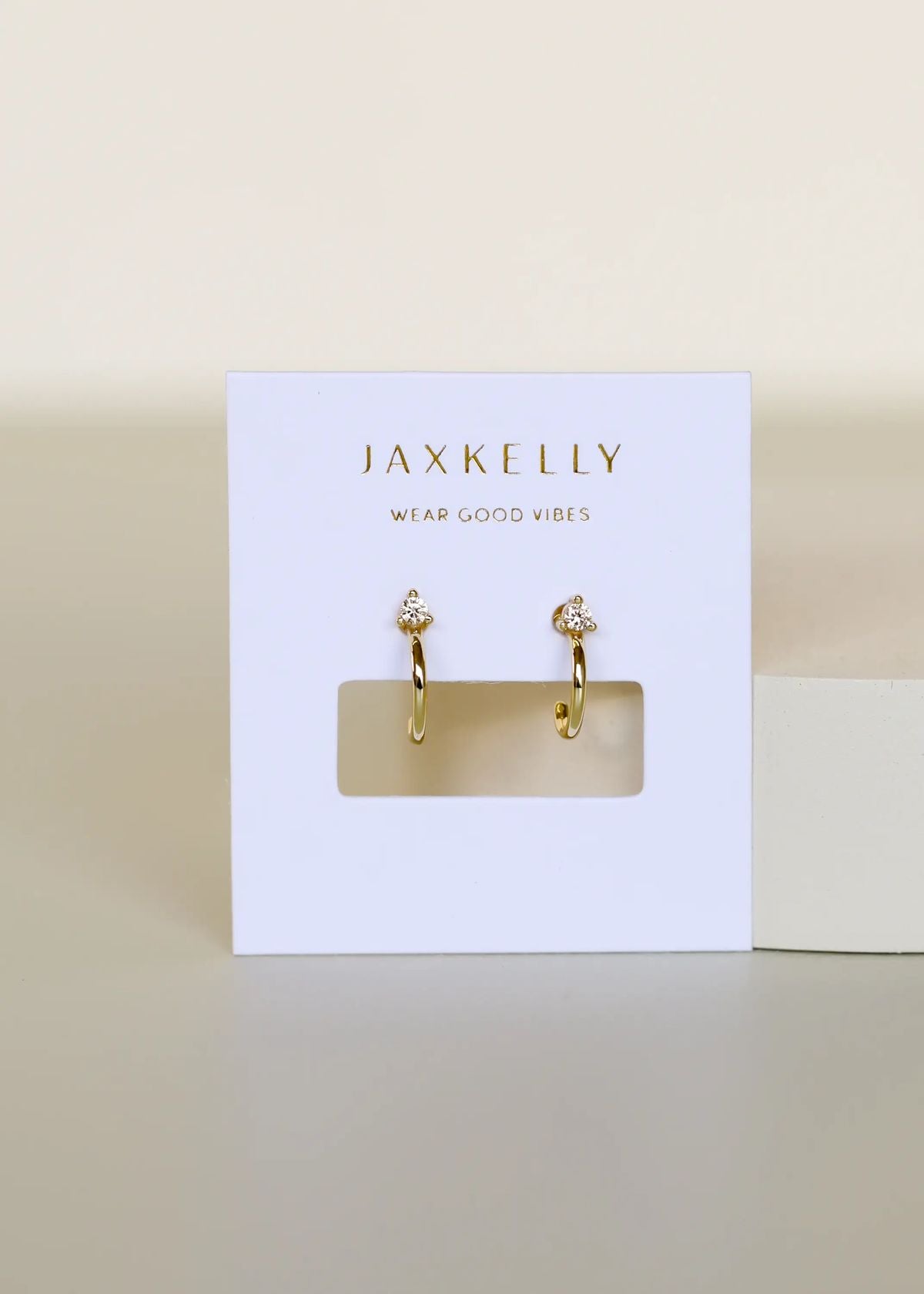 Mini Hoop Champagne Gold Earrings