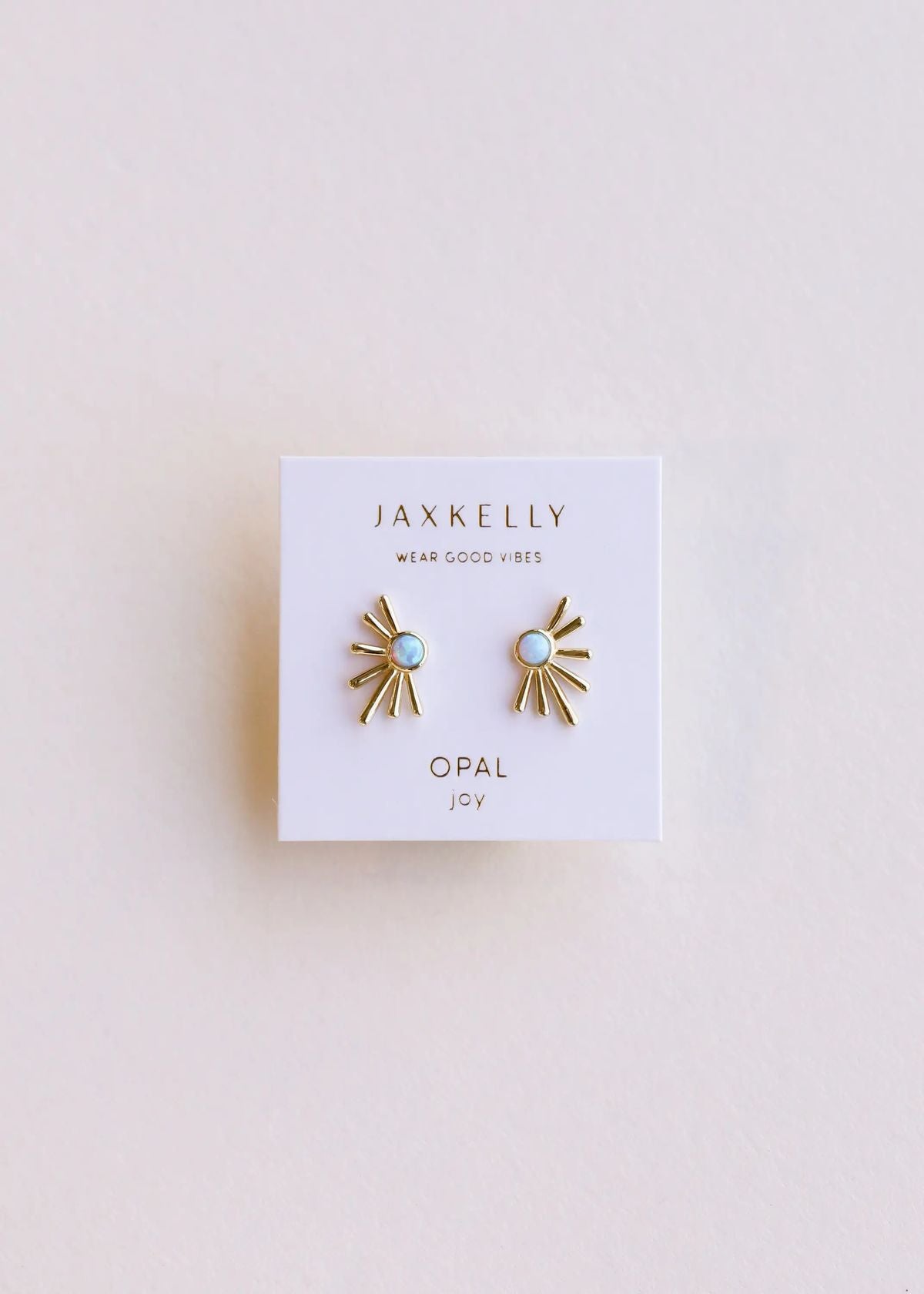 Fire Opal Gold Earrings