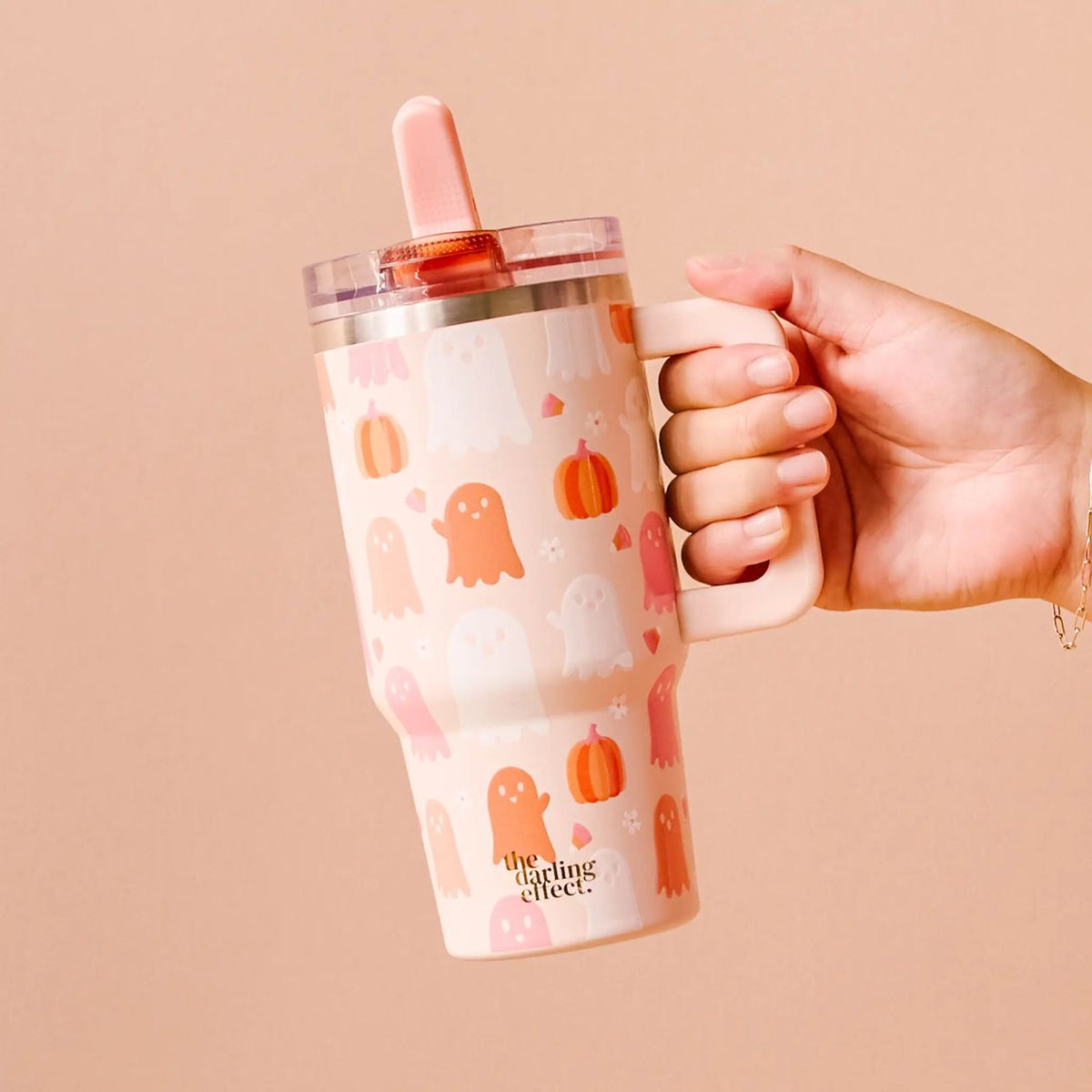 Ghost 20 oz Flip Straw Tumbler