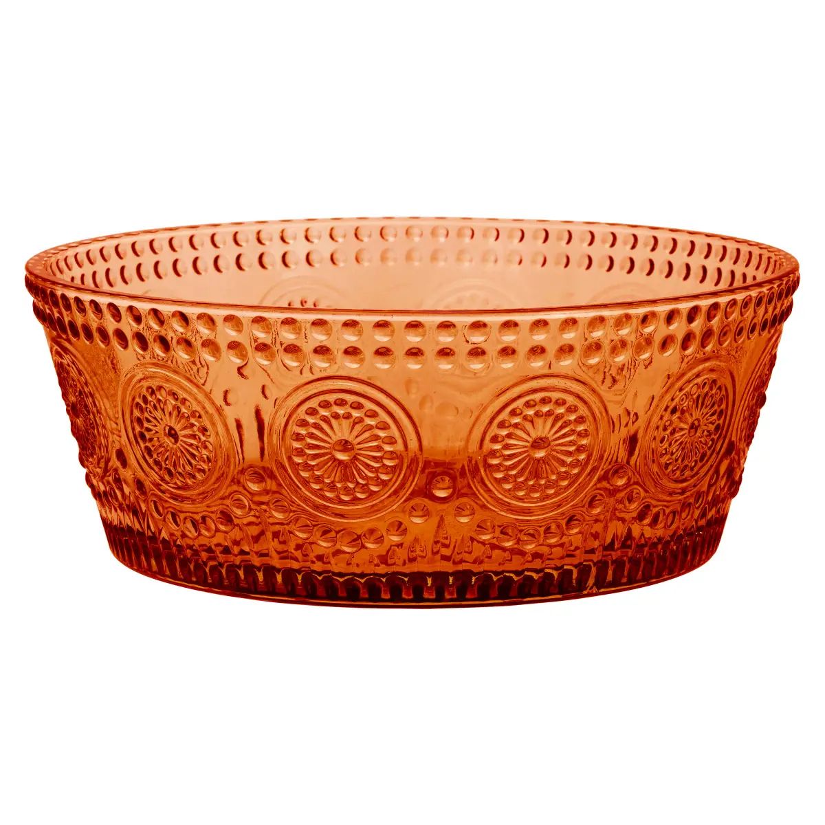7" Round Umber Glass Bowl Fall