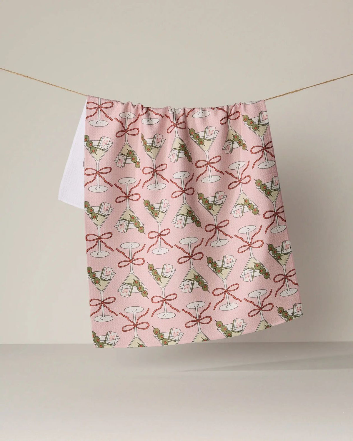 Geometry Tea Towel - Mahjong Flower Tinis