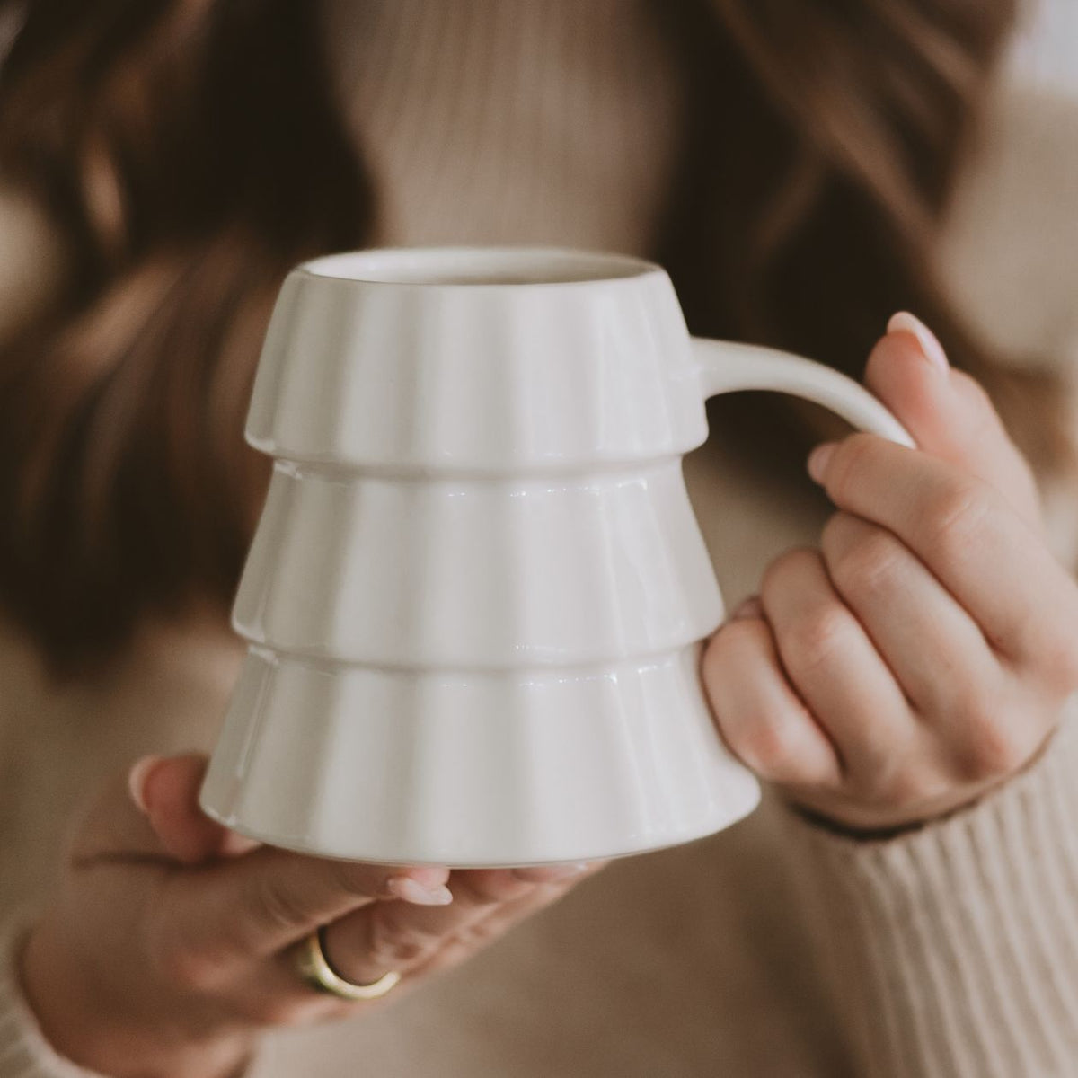 Cream Tree Coffee Mug