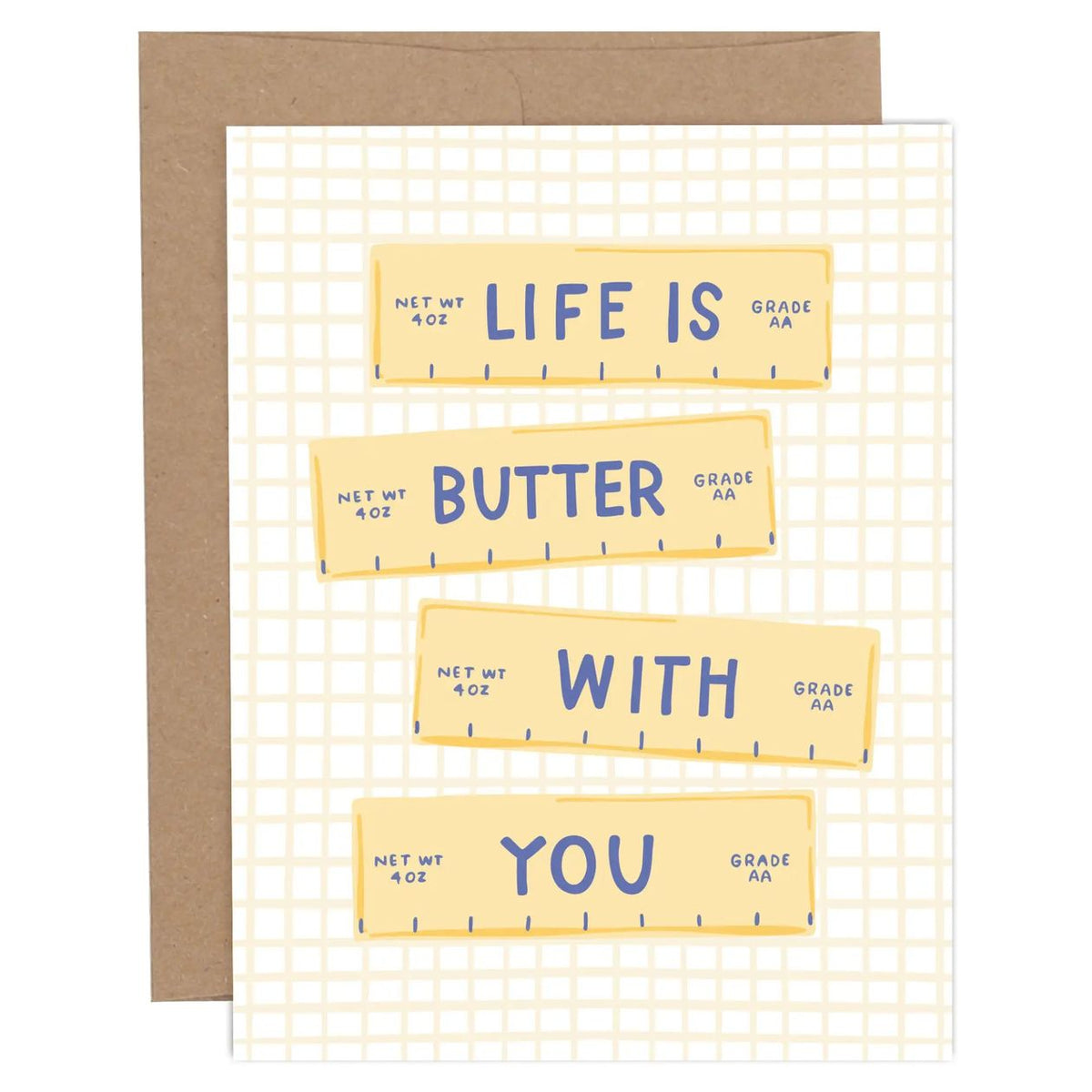 Life Is Butter with You Greeting Card